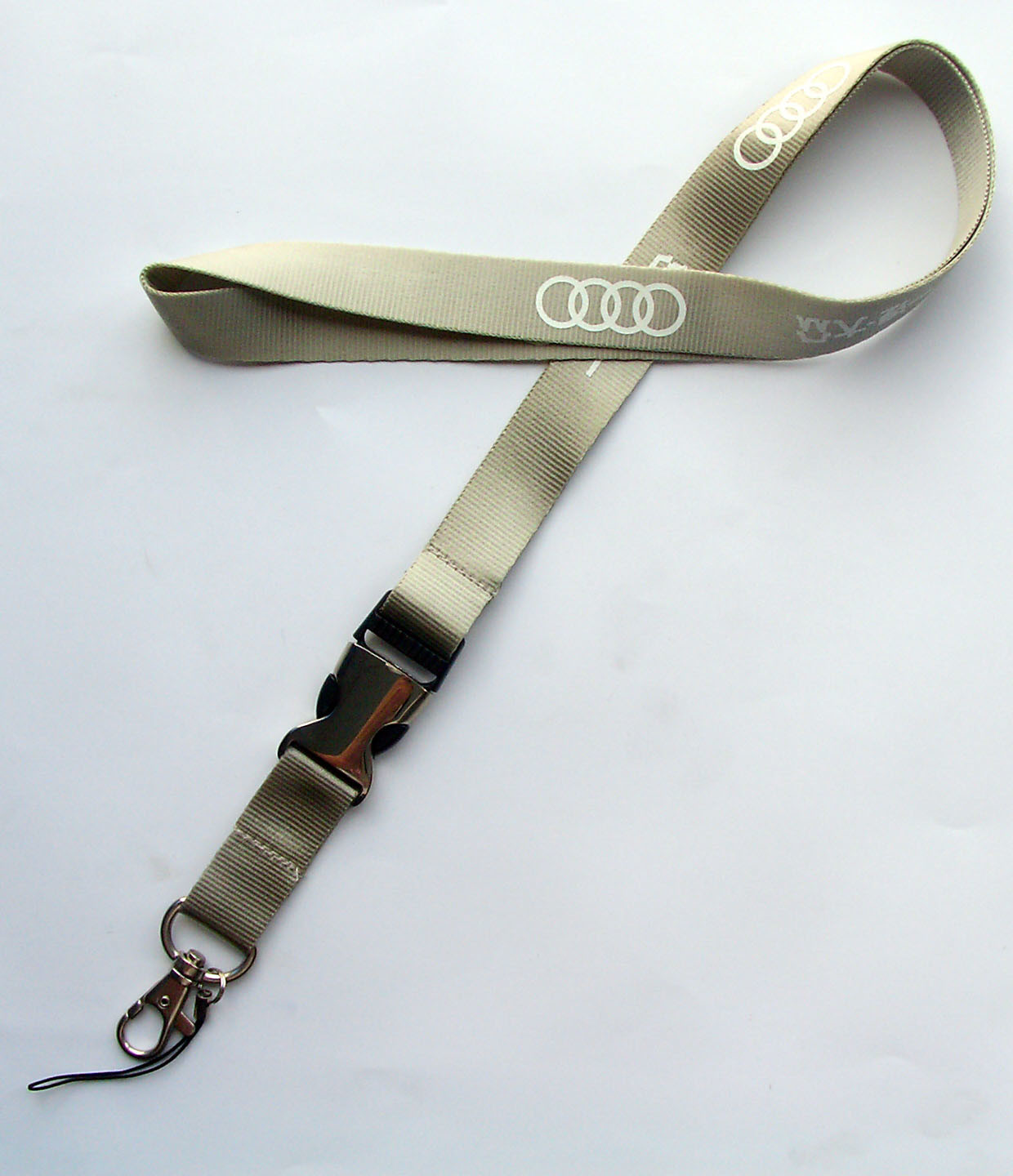 3.8cm Width Flat Polyester Name Tag Lanyards With Personal Custom Logo