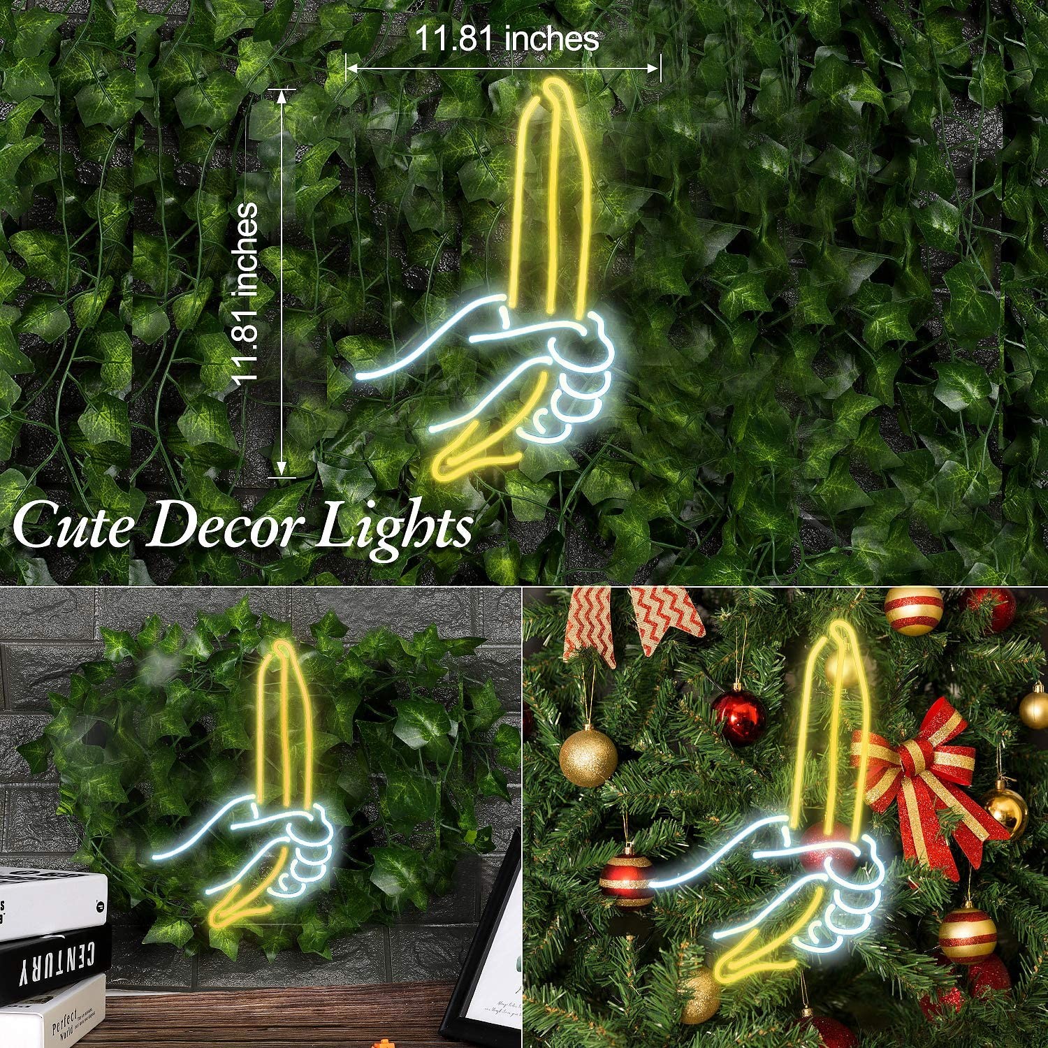 Neon Signs Banana Neon Light Sign Real Glass Neon Sign Neon Lights Neon Wall Sign Real Neon Decorative Light for Home Be