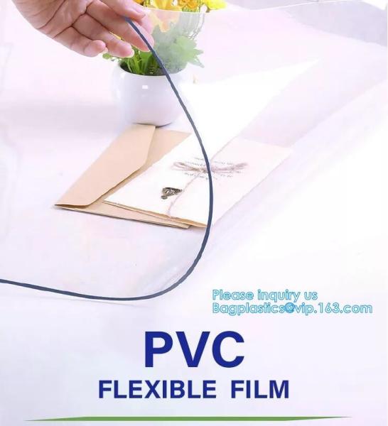 Quality PVC Film, Super Clear, Factory Price Non-Sticky soft Vinyl PVC filexible Film, Glossy Embossed for sale