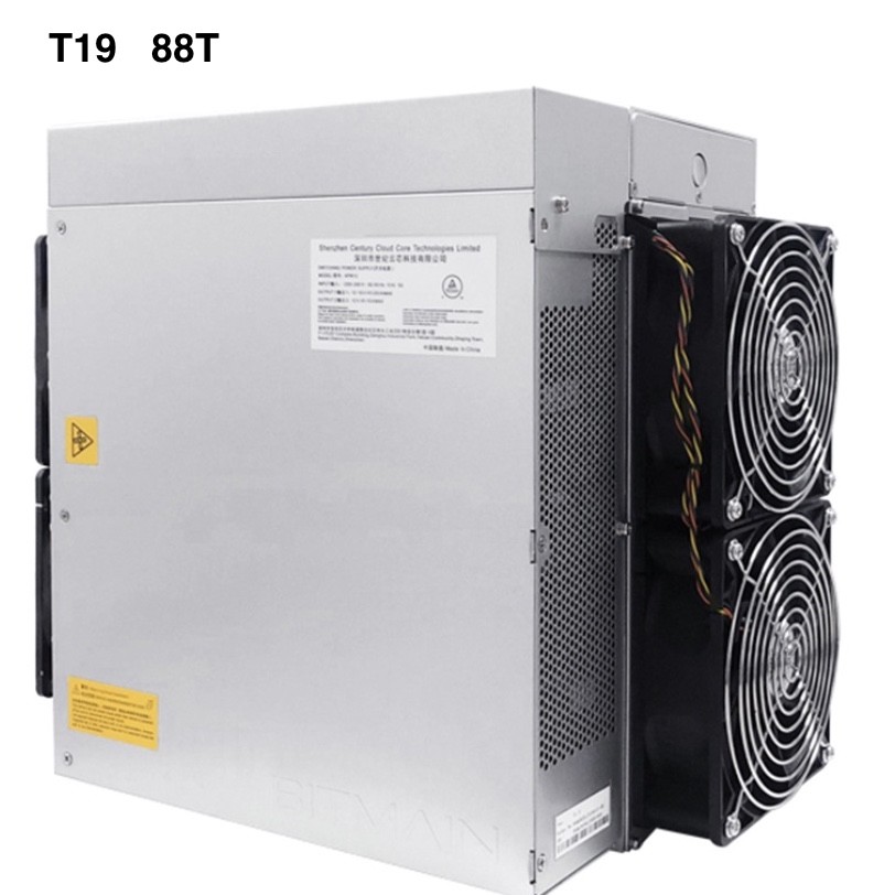 Asic Bitmain Antminer T19 88t Miner Machine 3344W SHA256 Algorithm