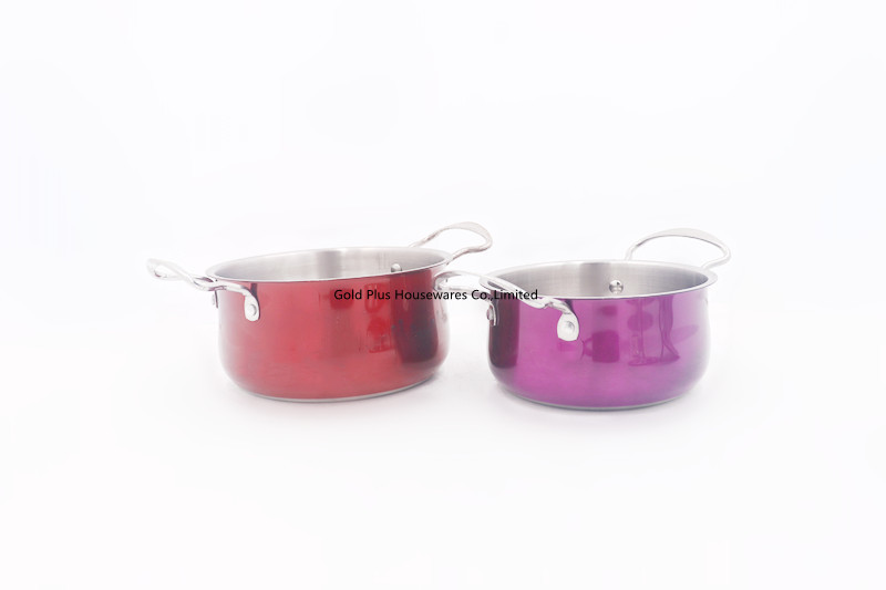 16cm Stainless Steel Cooking Pot Aluminum Non Stick Casserole