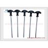 Buy cheap Screw Steel Tent Stakes Ice Fishing Pegs Nails With Handle Outdoor Camping Tent from wholesalers