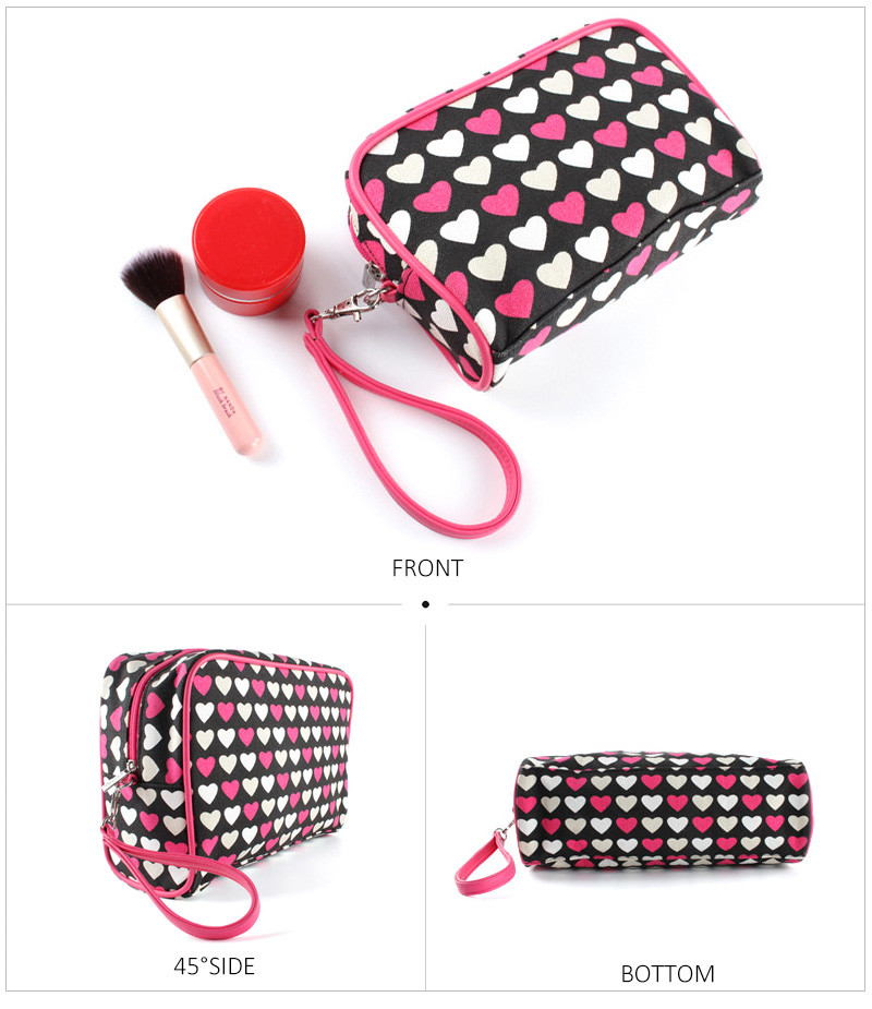 Zipper Canvas Cosmetic Bag Set