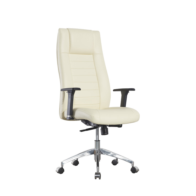 High Back With Visitor Chair Pu Office Chair With Black Pu Casters