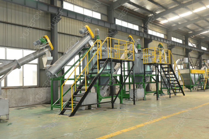 SUS 304 PET Plastic Washing Recycling Machine , Plastic Recycling Crusher With SKD 11 Knife