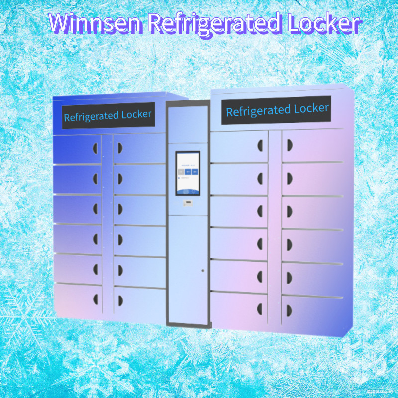Indoor Refrigerated Parcel Locker 24Hours Self Service Smart Cabinet Fruit
