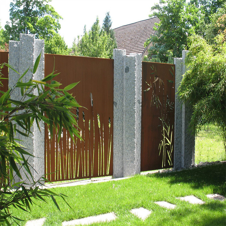 Corten Steel Garden Screen 