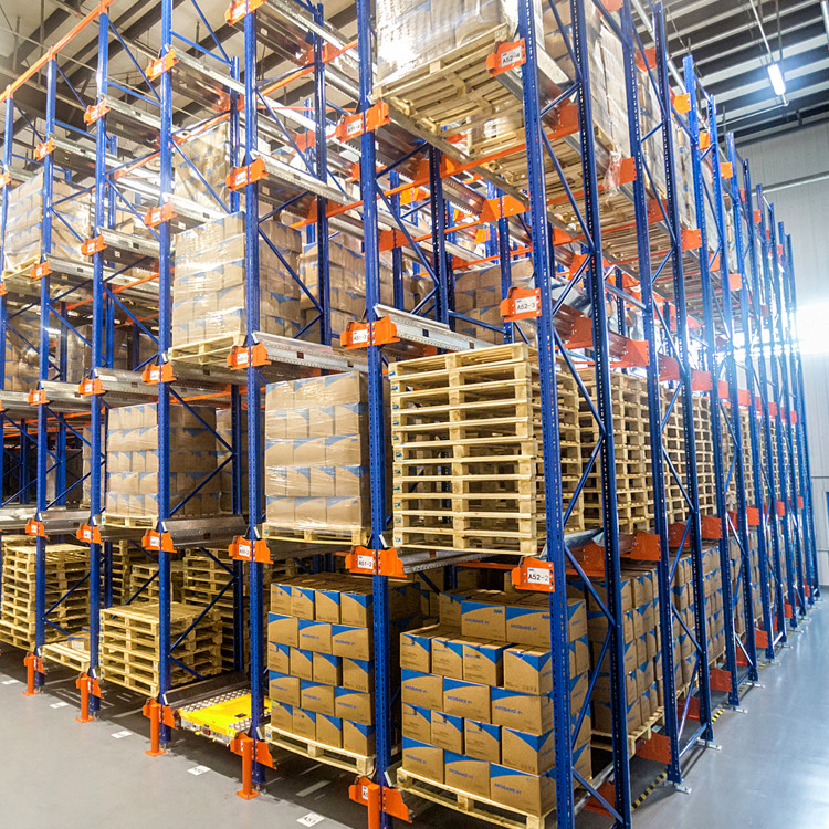 Customized Bolt Warehouse Racking Systems Stackable Metal Pallet Storage Shelf