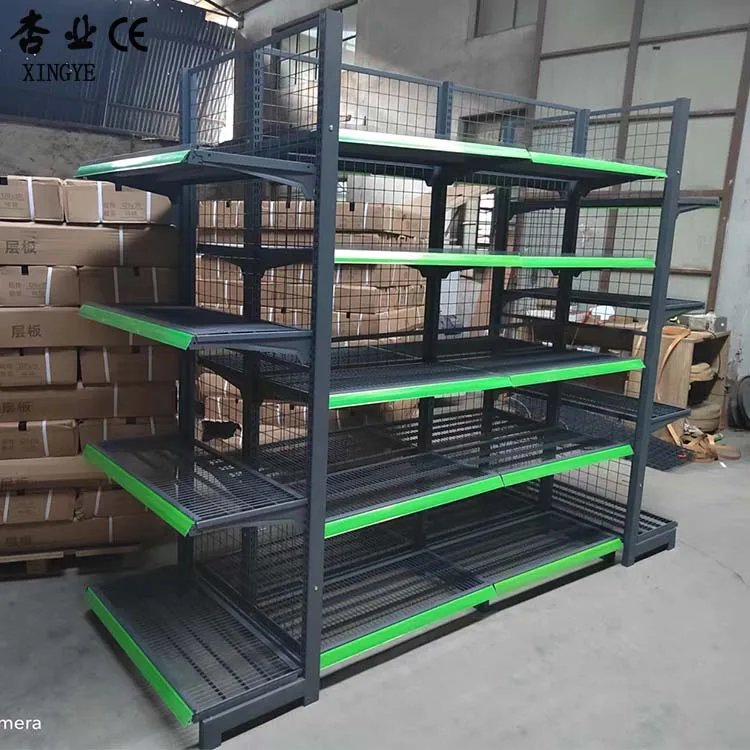 Steel Grid Display Racks Net Mesh Shelf For Supermarket Shop Exhibit