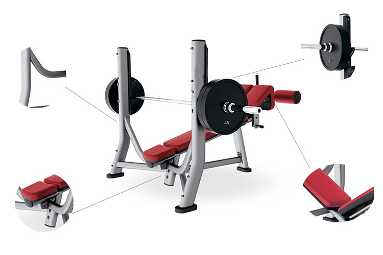 Body Fitness Gym Rack And Adjustable Decline Weight Bench Press Machine