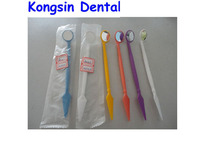 Disposable Teeth Whitening Unit Dental Inspection Mirror Plastic Material