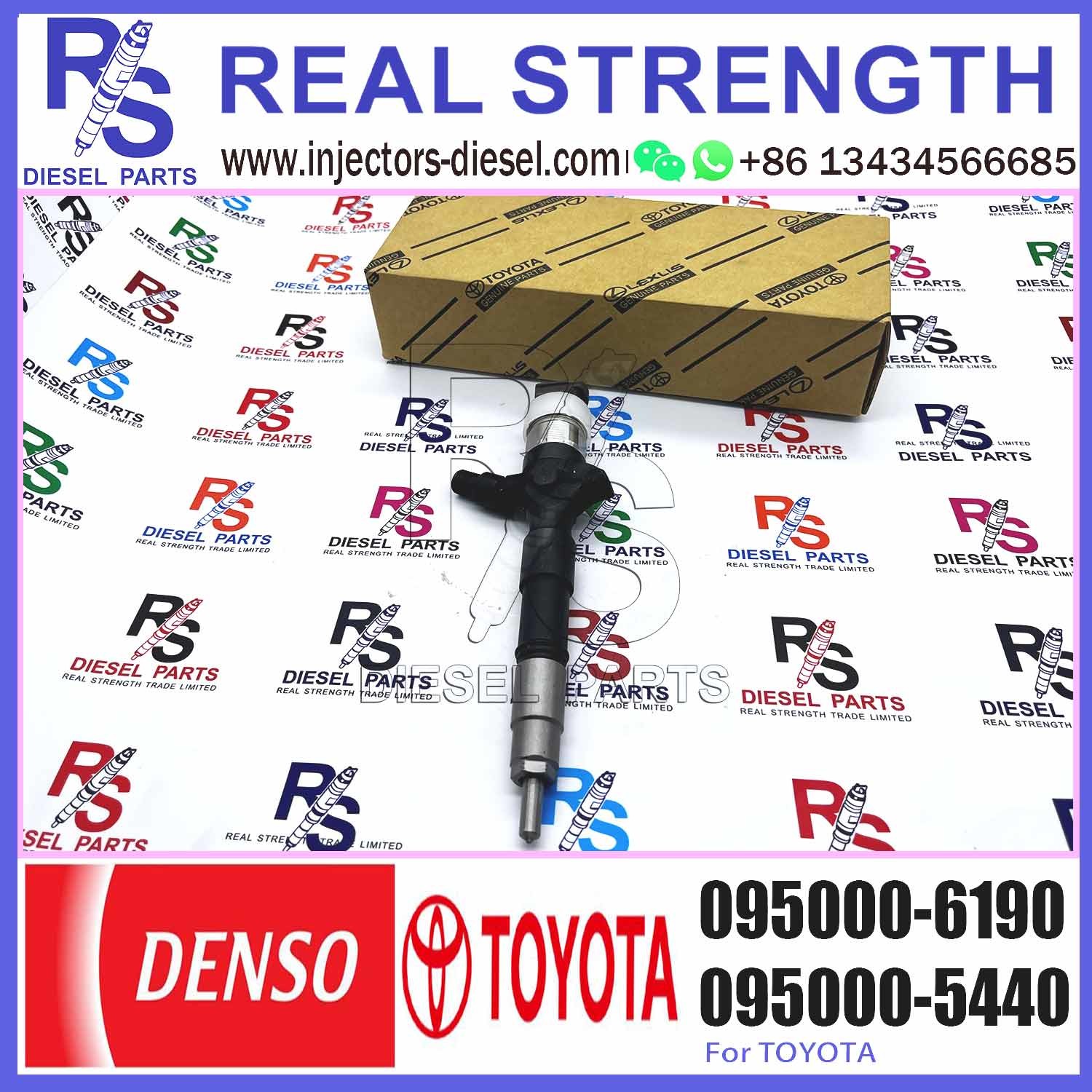 Common Rail Fuel Injector 23670-09060 23670-0L010 095000-6190 for Diesel Engine 2KD-FTV D4D