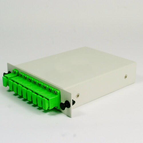 1U 19" Optical PLC Splitter Chasis 3 Separate Slots 2/4/8 Way Plug And Play LGX Cassettes