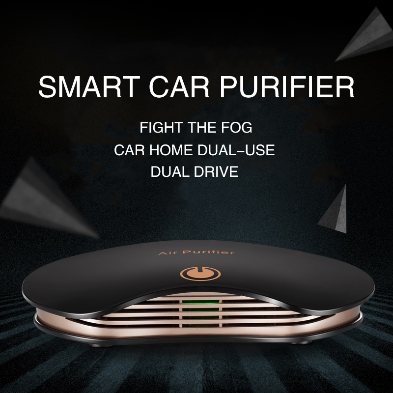 HOMEFISH USB Powered Smart Car Air Purifier 181x130x36mm