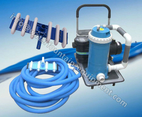 Plastic Cleaning Pool Vacuum Brush Head Retagular Shape With Bumper Side Brush