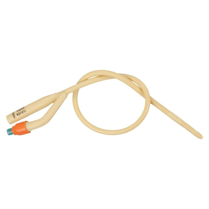 20cm 40cm Silicone Coated Latex Foley Urinary Catheter Balloon 1.5ml