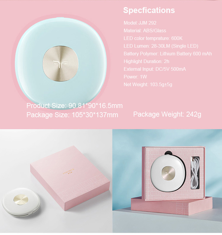 ROHS UV Coating No Distortion 28 Lumen Illuminated Makeup Mirror