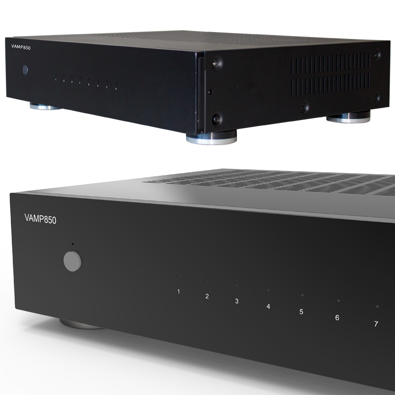 400W RMS Power Rack Mount 8 Channel Power Amplifier For Restaurant Theater Studio