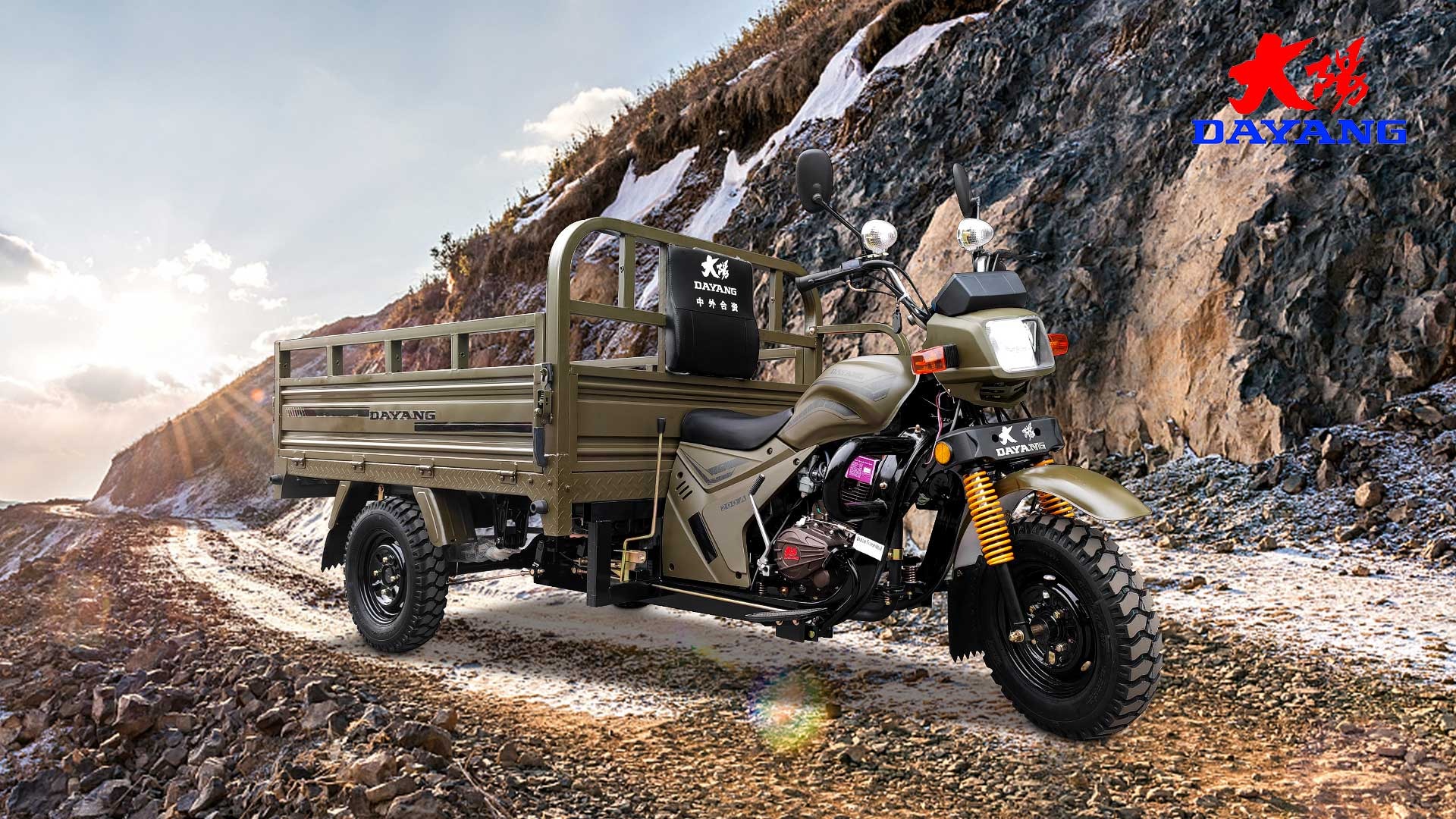 Heavy Loading 200cc Air Cooled Engine Cargo Tricycle Truck with and Customized Design