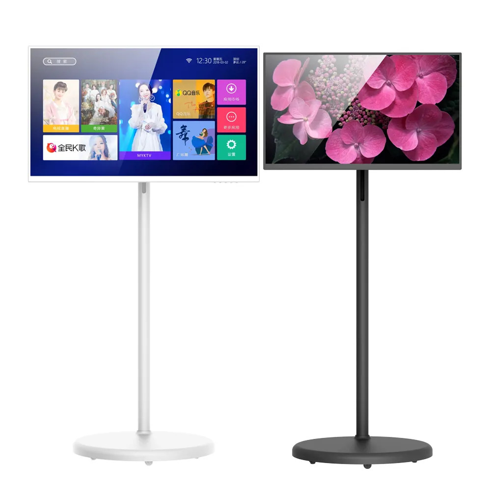 Android 12 Movable Smart TV with In cell Touch Display Dual band WiFi 10-Points Connectivity