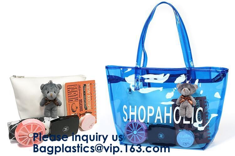 Waterproof Beach Pvc Bag Summer Beach Bag, China Suppliers Transparent PVC Women Bags Tote Beach Handbags