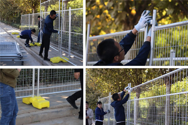 Safety Traffic Movable Fence Temporary Fence Powder Coated Site Fence