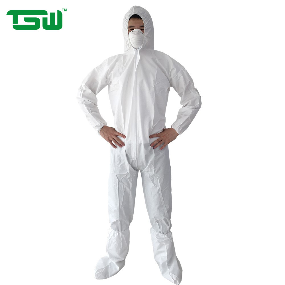 50gsm SMS Non Woven Disposable Protective Suit