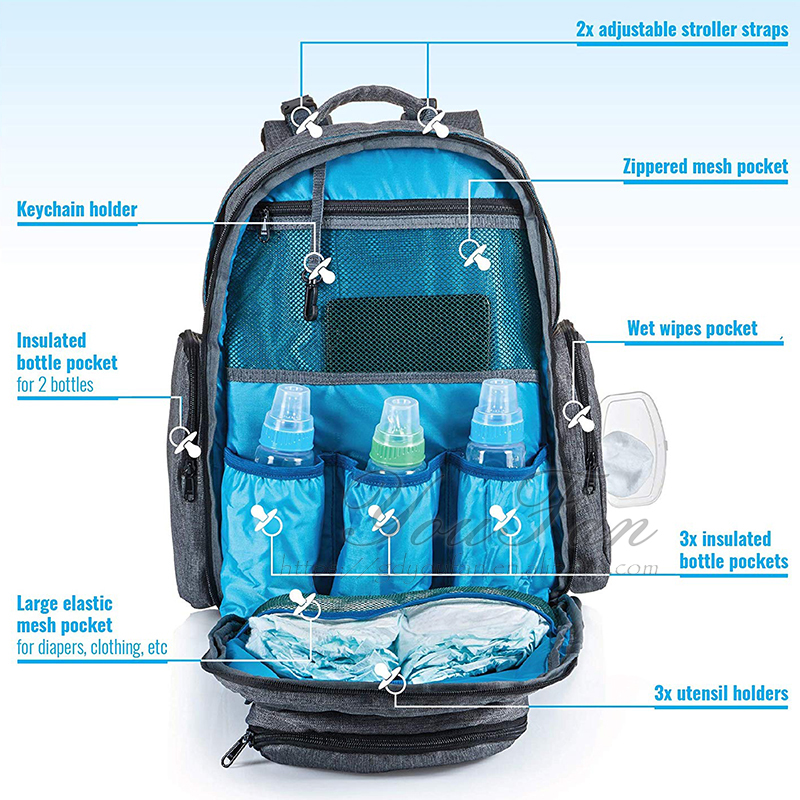 Large Capacity Diaper Bag Backpack tactical baby