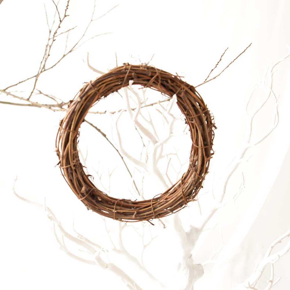 Festive Window and Door Hanging Rattan Ring Artifi for 35cm Natural Grapevine Wreaths