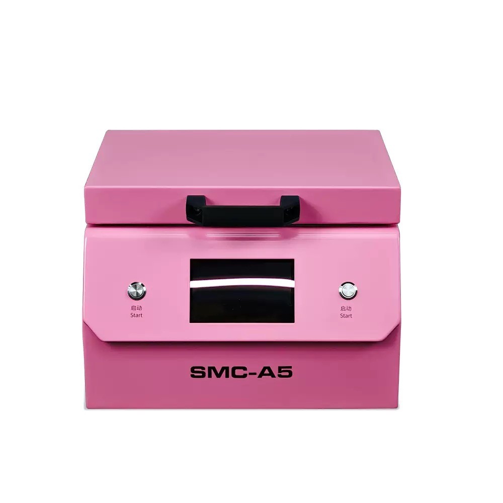 Colored A5 Desktop Mini 3D Sublimation Machine SMC A5 For Sublimation Coated Phone Cases Printing