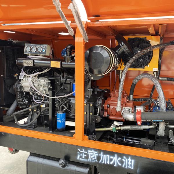 High Efficiency Mini diesel Concrete Pump Diesel Concrete Trailer Pump with Remote Concrete Pump Construction Machinery