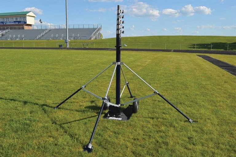 9M Manual Pantilt Endzone Sports Video Camera Pole Camera
