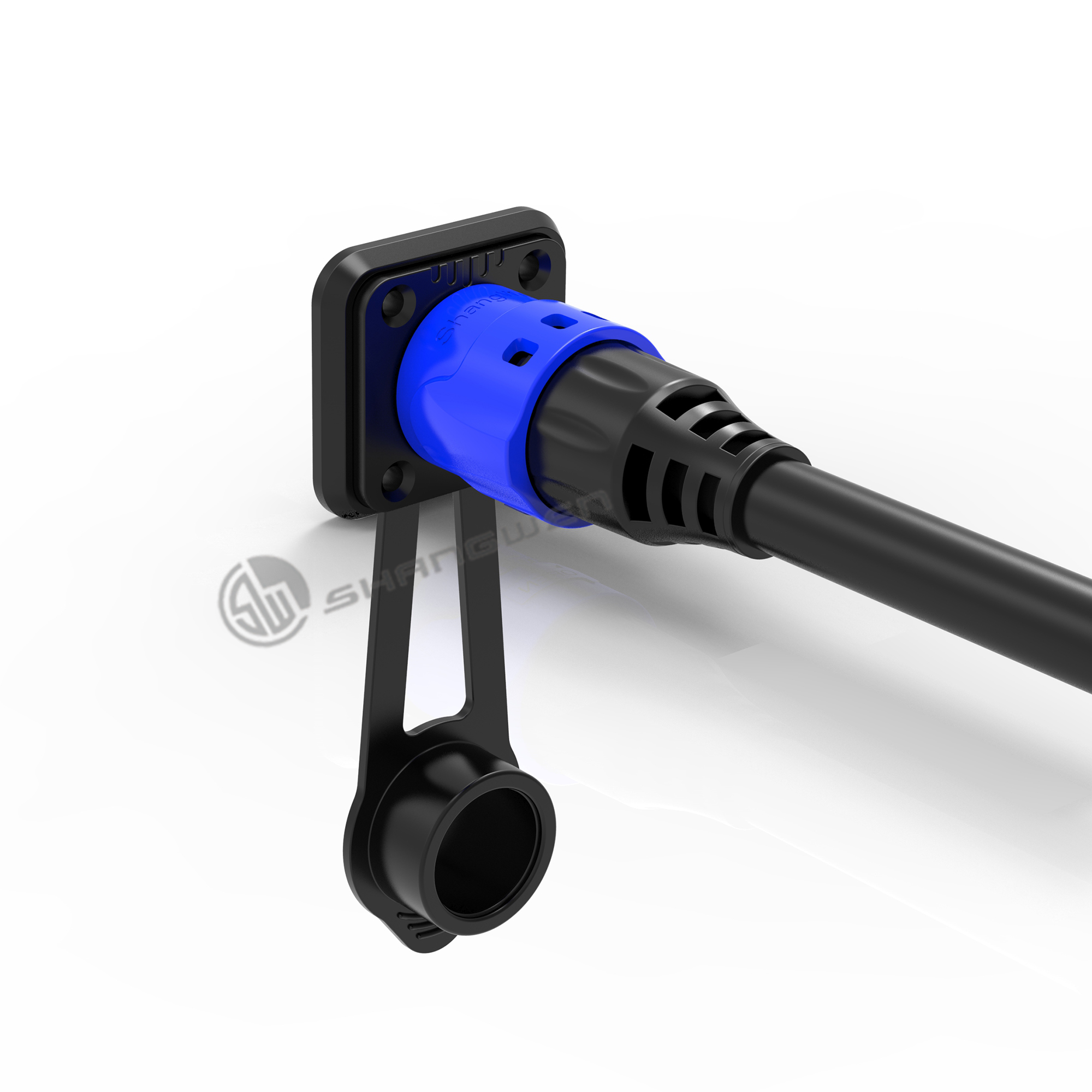 Industrial 9 Pin Waterproof Connector Male Socket IP67 Connector