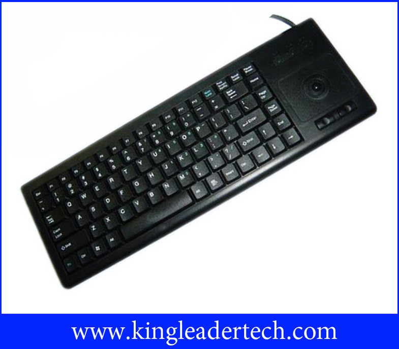87 Keys Plastic Industrial Keyboard With Trackball For Widely Use