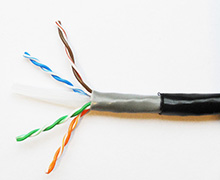 Cat 6  SFTP LSZH cable Category 6 SF/UTP 4X2X23 AWG Low somke zore halogen free cable