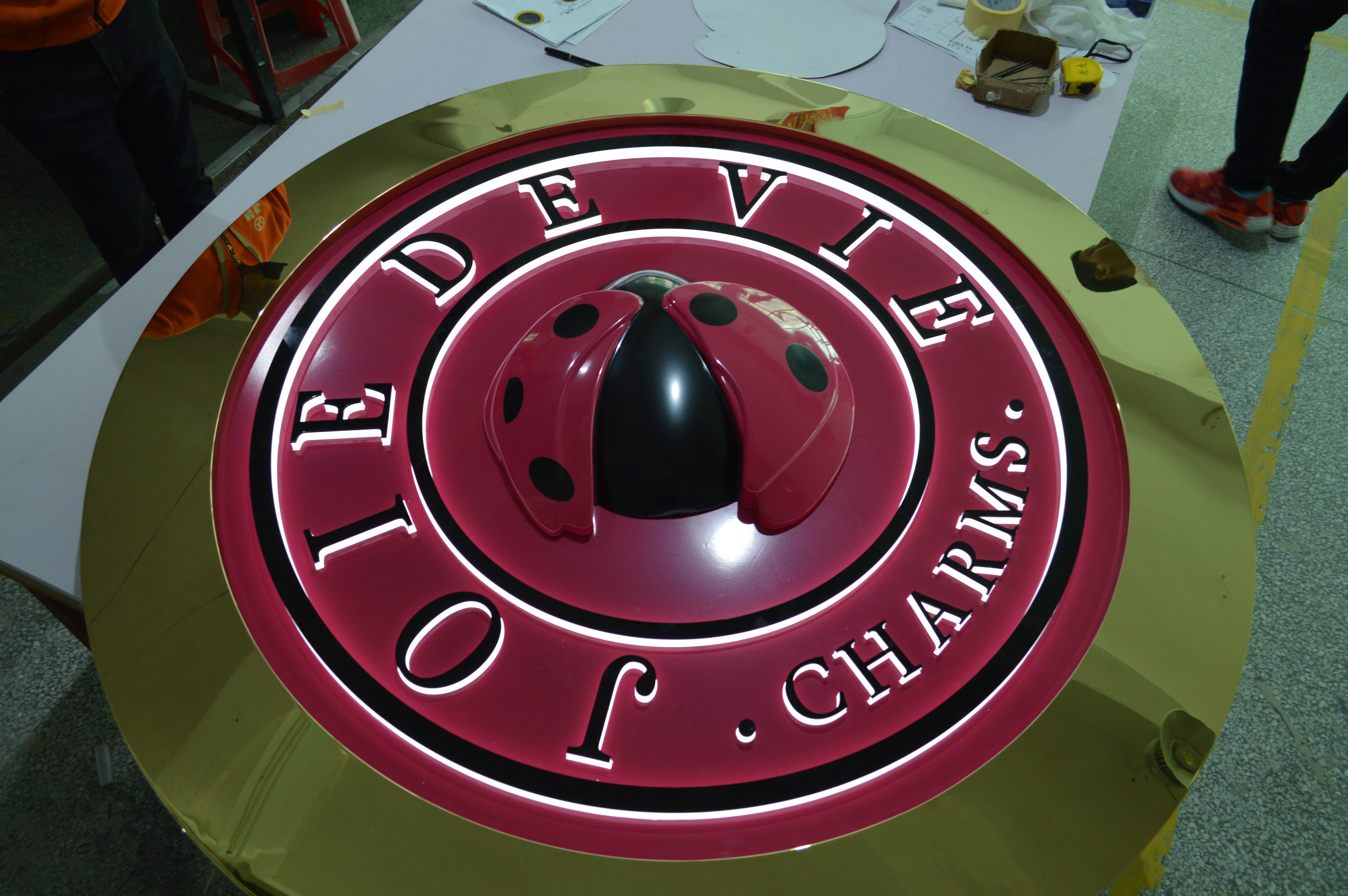620*620*90mm LED Light Boxes / White 10000K Illuminated Sign Box