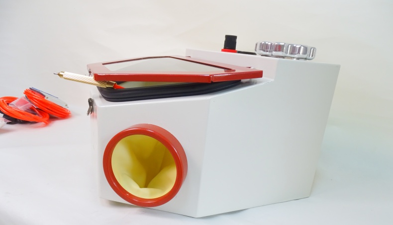Double Tank Dental Lab Sandblaster porcelain Crowns Polishing Dental Nozzle Sandblasting