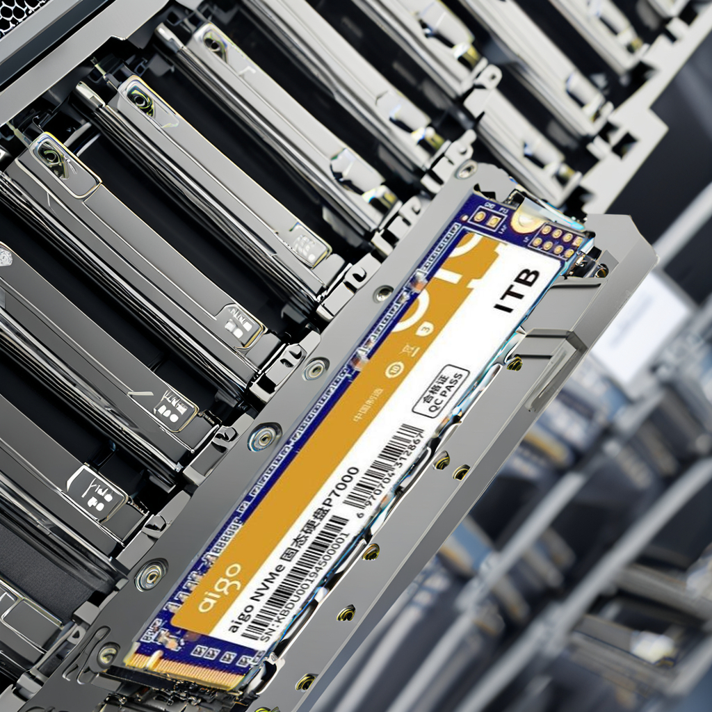 Ai-go P7000 NVMe SSD 1TB M.2 PCIe Metal 5TB HDD Capacity For Desktop Laptop Server PC SATA Expansion Port Bulk Packaged