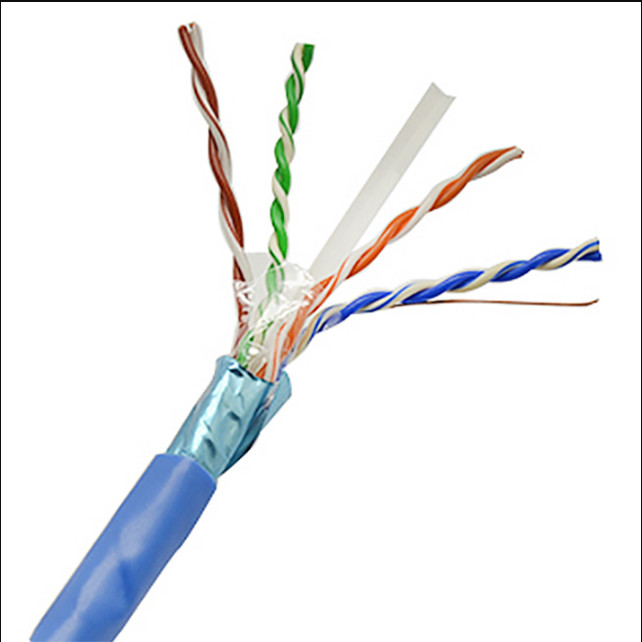 LDPE Jacket 1000ft FTP 23AWG Cat6 Cable , Cat 6 Ethernet Cables