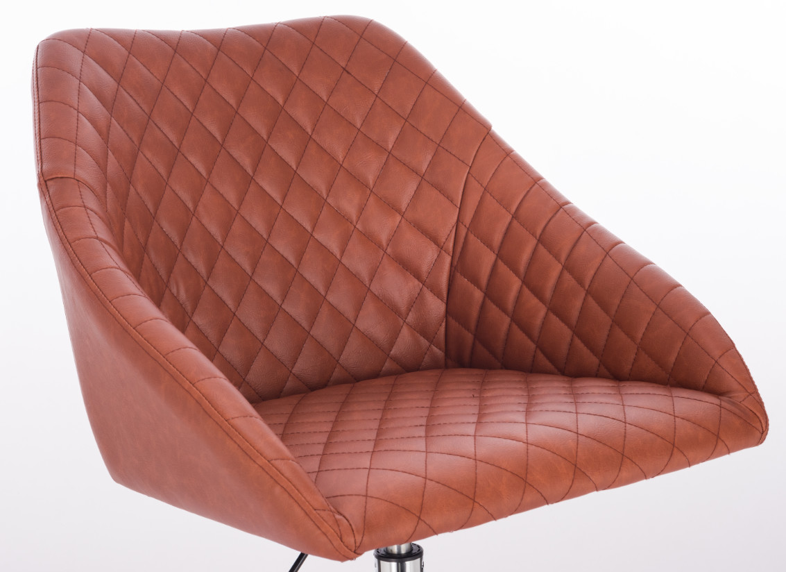 Vintage PU Seat Adjustable Height Home Office Swivel Desk Chair