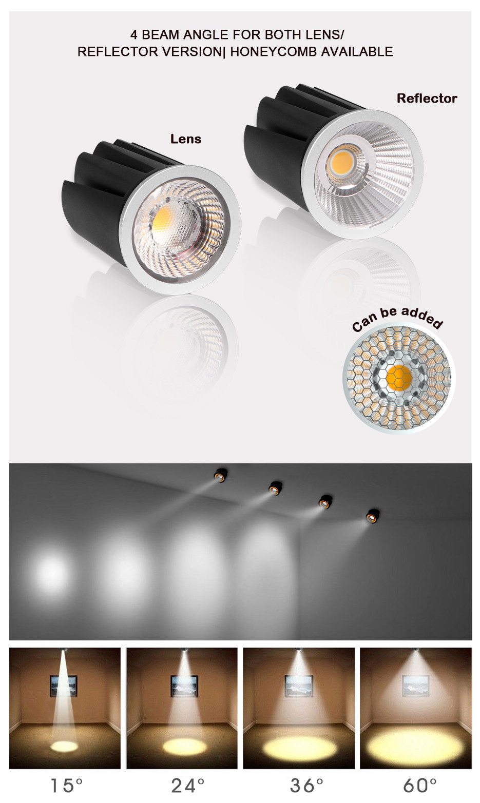 50mm MR16 Module 3000K LED IP65 / IP20 For Commercial Lighting