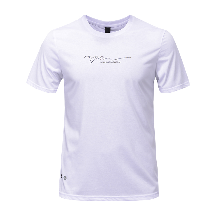 summer round neck t shirt custom logo for men