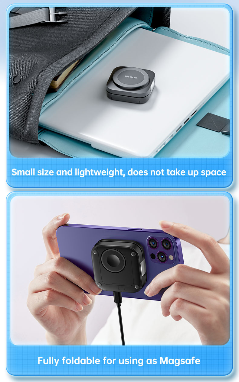 3In1 Private Mold Magnetic Wireless Charger for Phone Earphone Smart Watch