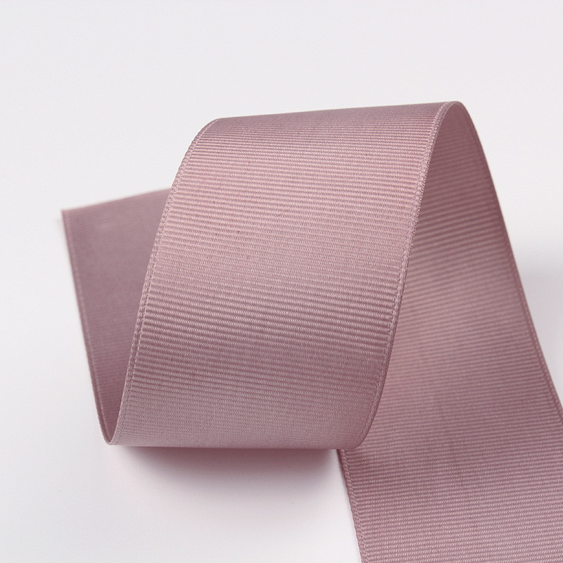 3mm-100mm Solid Assorted Color Polyester Grosgrain Ribbon for Gift Wrapping and DIY Craft
