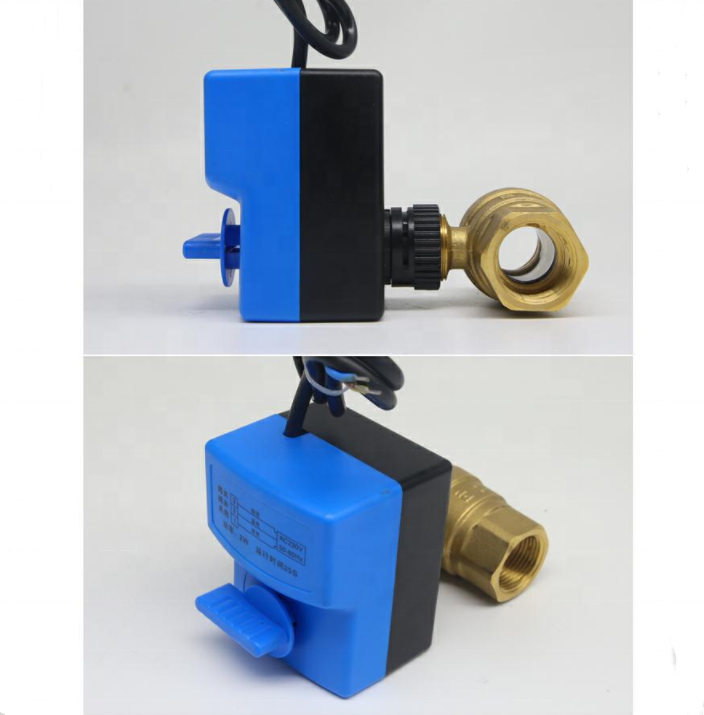 Manual electric ball water air compressor micro three-wire two-way valves