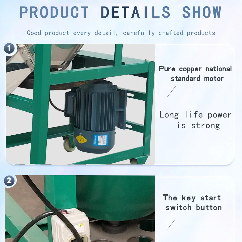 Vertical Agricultural Farm Machinery Stainless Steel Poultry Feed Mixer Machine