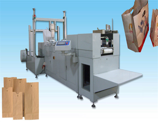 Pc Twisted Handle Food Paper Bag Making Machine