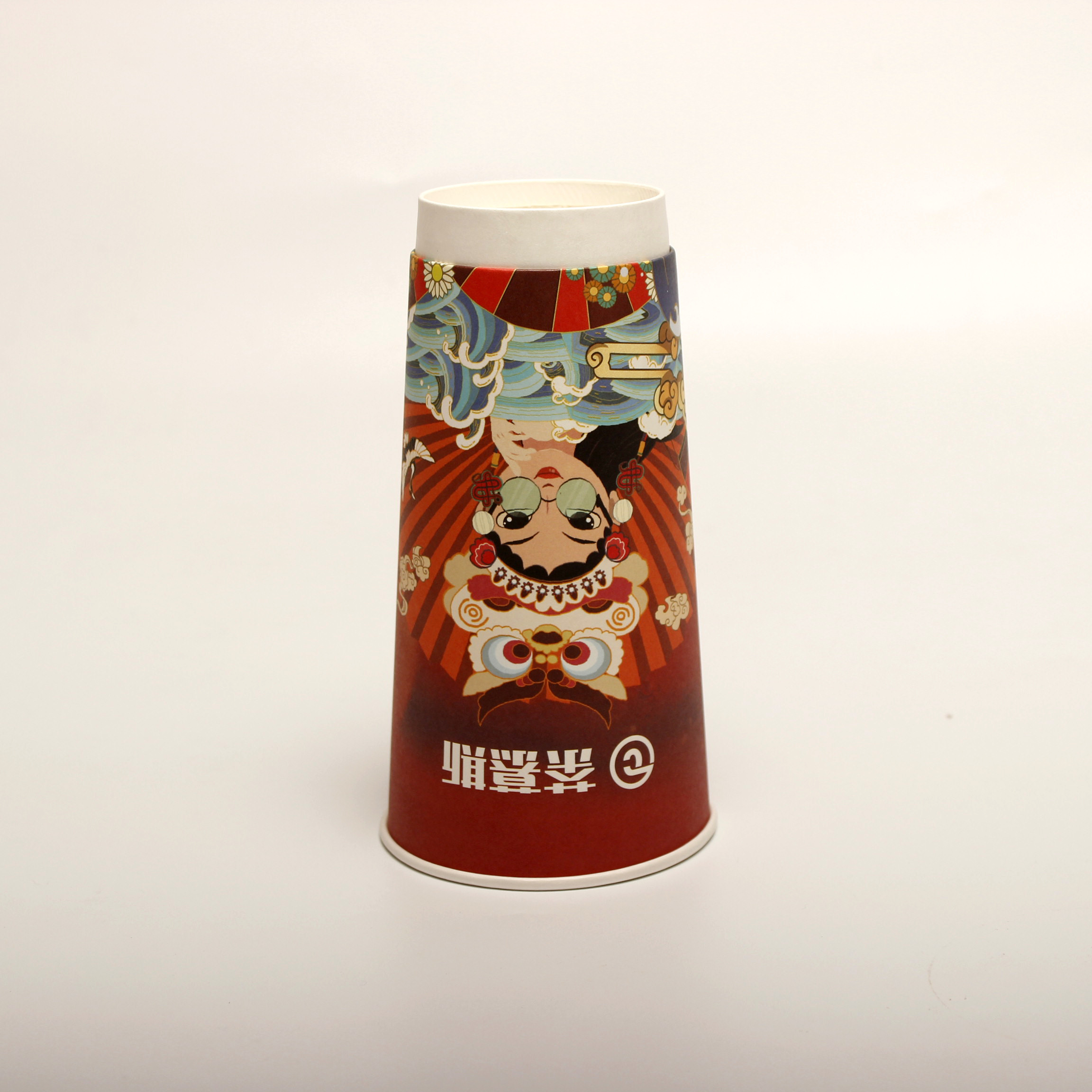 Double Ripple Wall Paper Cups Compostable Disposable For Hot Coffee