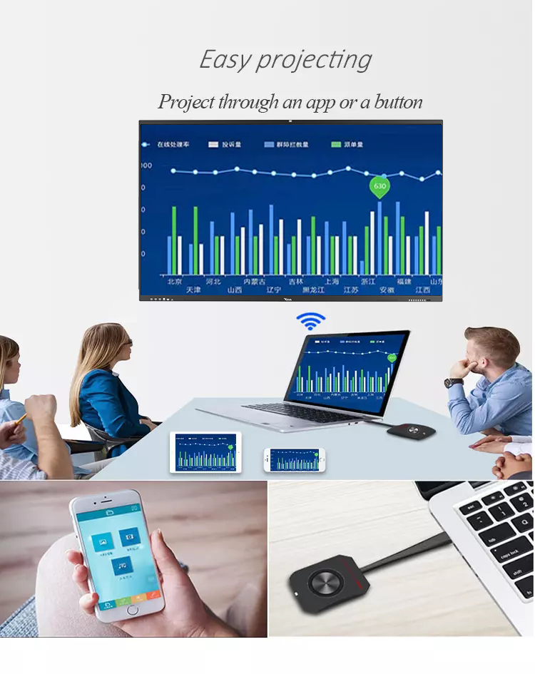 Indoor 75-inch 350cd/M2 Conference Room Touch Screen Flat Panel 500W