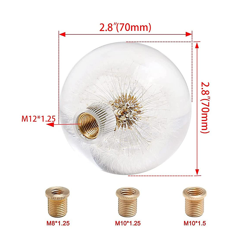 Universal Racing Dandelion Gear Shift Knob For Manual Vehicles